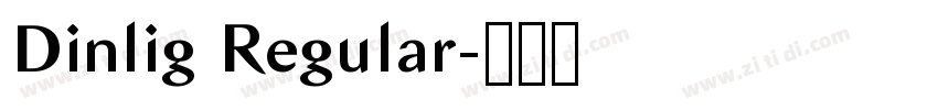 Dinlig Regular字体转换 Dinlig Regular字体转换